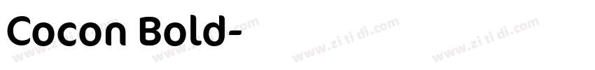 Cocon Bold字体转换